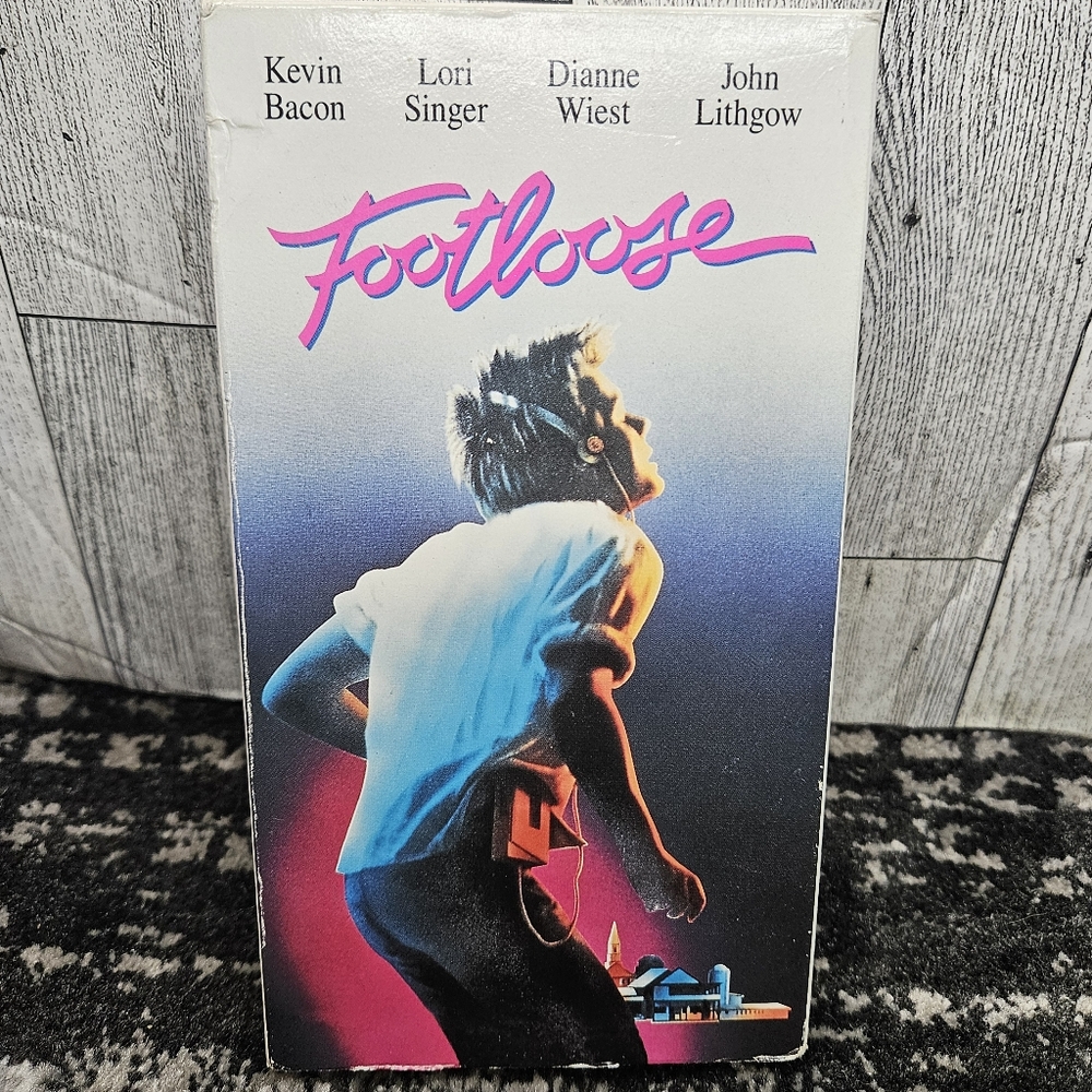 Footloose VHS Musical Dance Paramount Pictures 1984 PG Kevin Bacon Lori Singer